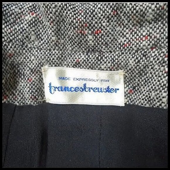 Blazer Tweed Multi Fleck, Fall Winter Double Breasted Jacket -- 50s Vintage! - Picture 10 of 16